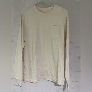 Katin size small men’s long sleeve cream colored shirt.